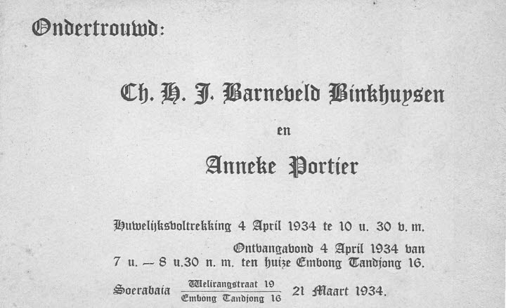 ondertrouw, 21 maart 1934